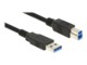 Delock USB-kabel 5m Sort