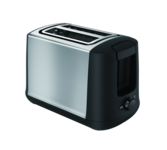 Tefal Confidence TT340830 Brødrister 850W Børstet rustfrit stål/sort