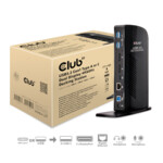 Club 3D SenseVision USB 3.0 Dual Display 4K60Hz Docking Station USB Dockingstation