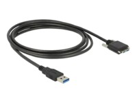 Delock USB-kabel 3m Sort