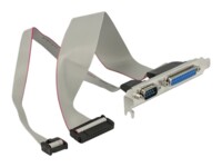 Delock Seriel / parallel panel 30cm Sølv