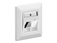 NET Keystone Faceplate 80x80 2 port