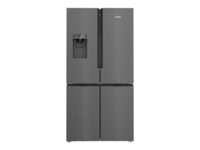 Siemens iQ700 Kølefryseskab 375liter E 199liter Fritstående Sort rustfrit stål