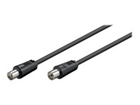 goobay Forlængerkabel til antenne Dobbelt afskærmet koaksial 5m Sort Sort