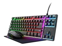 Trust GXT 794 Sæt med mus og tastatur Ja Kablet Tysk