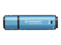 Kingston IronKey Vault Privacy 50 Series 32GB USB 3.2 Gen 1 USB stick Blå