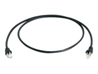 Telegärtner DataVoice Office MP8 FS 500 CAT 6a SFTP, PiMF 1m Patchkabel Sort RAL 9011