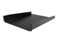 StarTech.com 2U Fixed Server Rack Mount Shelf - 22' Deep Steel Universal Cantilever Tray for 19' AV, Data, Network Equipment Rack - 50lbs (CABSHELF22) Rackhylde Sort
