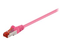 goobay CAT 6 SFTP, PiMF 5m Patchkabel Magenta
