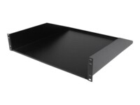 StarTech.com 2U Heavy Duty Server Rack Mount Shelf - 125lbs - 18in Deep Steel Universal Cantilever Tray for 19' AV/ Network Equipment Rack (CABSHELFHD) Rackhylde Sort