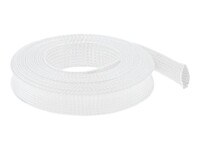Delock Braided Sleeving stretchable 5m Hvid