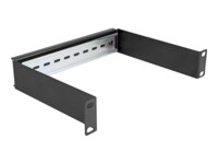 DeLOCK DIN-skinnepanel Sort