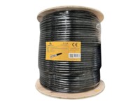 Cablexpert CAT 6 Kabel med folie og kobberfletning (FTP) 305m Bulkkabel Sort