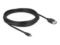 Delock USB-kabel 5m Sort