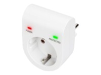 DIGITUS Professional DN-95400 Strømstødsbeskytter 1-stik 16A Hvid