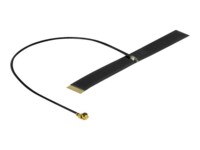 DeLOCK LPWAN Antenna MHF I plug - 0.38 dBi 1.13 15 cm FPC internal self adhesive Antenne Sort