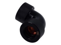 Alphacool HT Flydende kølesystems kompresseion vinklet fitting 1-pack Sort