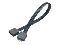 Akasa LED-striplysforlængerkabel 50cm Sort