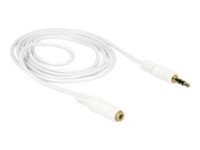 Delock Forlængerkabel til audio 2m Hvid