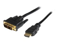 StarTech.com 2m High Speed HDMI Cable to DVI Digital Video Monitor Videoadapterkabel 2m Sort
