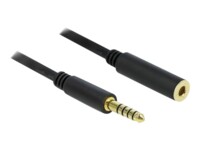 Delock Forlængerkabel til audio 2m Sort