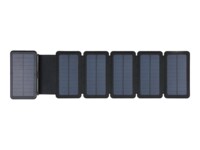 Sandberg Active 6-Panel Solarstrømbank 20000mAh 2xUSB-A 1xUSB-C Sort Blå