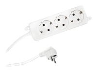 Bachmann SELLY Stikdåse 3-stik Hvid 3m