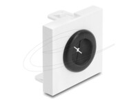 Delock Easy 45 Cable Bushing round Ø 18 mm white / black