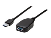 Manhattan USB 3.0 USB forlængerkabel 5m Sort