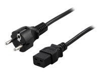 DELTACO DEL-111T Strømkabel 5m Sort