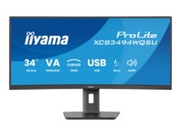 iiyama ProLite XCB3494WQSU-B1 34' VA 3440 x 1440 (UltraWide) HDMI DisplayPort USB-C 120Hz