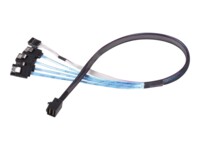 SilverStone Seriel ATA/SAS-kabel Sort 50cm