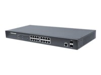 Intellinet Web-Managed 2 SFP Ports, 16 x ports, IEEE 802.3at/af Power over ( / ), 2 x SFP, Endspan, 19 Rackmount' Switch 16-porte Gigabit PoE+