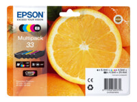 Epson 33 Multipack Sort Gul Cyan Magenta Foto-sort Blæk C13T33374011