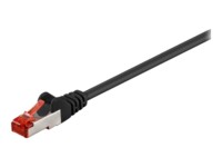 Goobay RJ45 CAT 6 S/FTP CU LSZH 0,5m Black