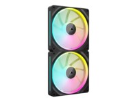 CORSAIR iCUE Link LX140 RGB Fan 2-pack Sort 140 mm