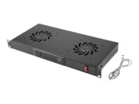 Lanberg Stativblæserpanel 1-pack Sort