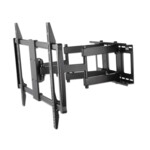 Manhattan TV & Monitor Mount, Wall, Full Motion, 1 screen, Screen Sizes: 60-100', Black, VESA 200x200 to 900x600mm, Max 80kg, LFD, Tilt & Swivel with 3 Pivots, Lifetime Warranty