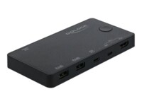 DeLock HDMI / USB-C KVM 4K 60 Hz USB 2.0 KVM / USB switch Desktop