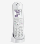 Panasonic KX-TGQ200 Trådløs digitaltelefon Ingen nummervisning Hvid
