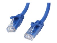 StarTech.com 5m CAT6 Cable - Blue Snagless CAT 6 Wire - 100W RJ45 UTP 650MHz Category 6 Network Patch Cord UL/TIA (N6PATC5MBL) CAT 6 Ikke afskærmet parsnoet (UTP) 5m Patchkabel Blå
