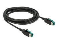 Delock Forstærket USB kabel 3m Sort