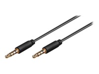 goobay AVK 182-0200 mini Audiokabel 2m Sort