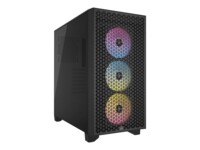 CORSAIR 3000D RGB AIRFLOW Tower Udvidet ATX Sort