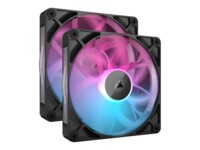 CORSAIR iCUE Link RX140 RGB Twin Starter Kit Fan 3-pack Sort 140 mm