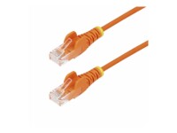 StarTech.com 2.5m Orange Slim CAT6 Ethernet Cable, Snagless, 28AWG, LSZH CAT 5/5e/6 Ikke afskærmet parsnoet (UTP) 2.5m Patchkabel Orange
