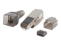 Lanberg CAT 6a Kabel med folie og kobberfletning (FTP) Netværk-konnektor Sølv