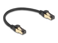 DeLOCK CAT 6a S/FTP 30cm Netværkskabel Sort
