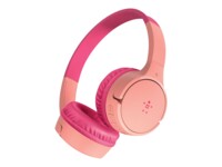 Belkin SoundForm Mini Trådløs Kablet Hovedtelefoner Pink