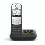 Gigaset A690A Trådløs telefon Ingen nummervisning Sort